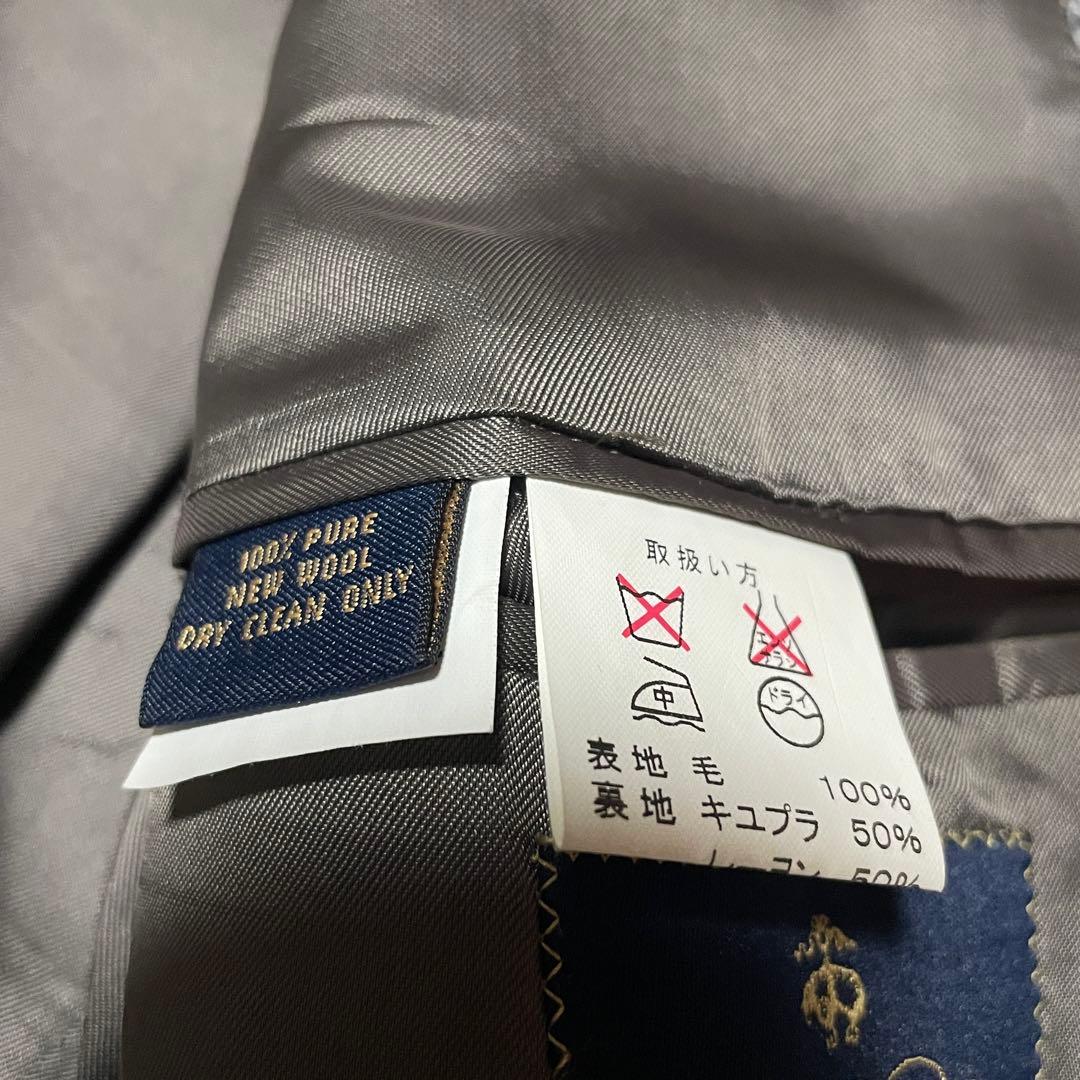 【KKパッパ】ブルックスブラザーズ イタリア製 ツイード くるみボタン