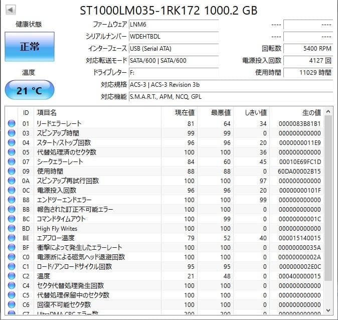 ✨4個セット✨HDD 1000GB✨大容量1TB✨2.5インチ✨01-07
