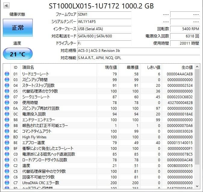 ✨4個セット✨HDD 1000GB✨大容量1TB✨2.5インチ✨01-07