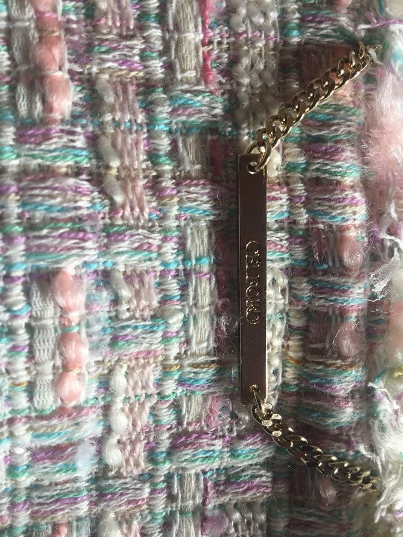 未使用品　CELFORD ノーカラーツイードジャケット 38サイズ