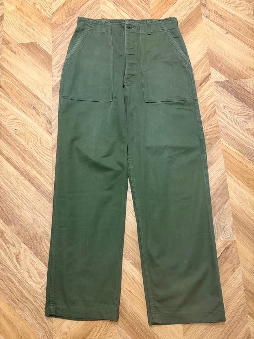 実物 60s US ARMY ベイカーパンツ 初期型 w32 サイドアジャスター