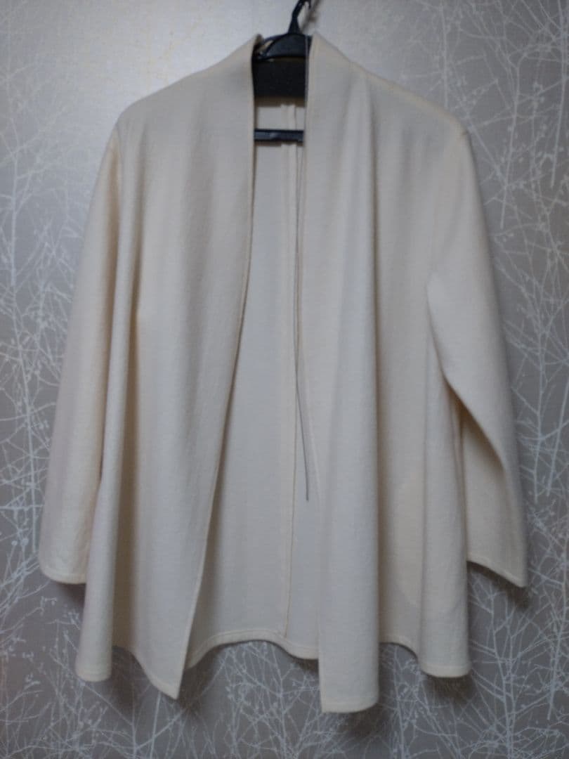 コトリワークス ラップコーディガン ショート丈 ホワイト