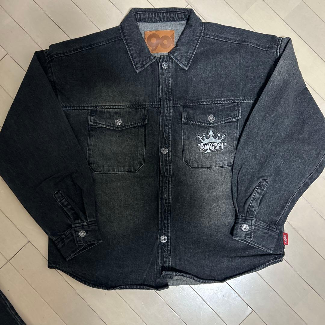 9090デニムセットアップ　BLACK