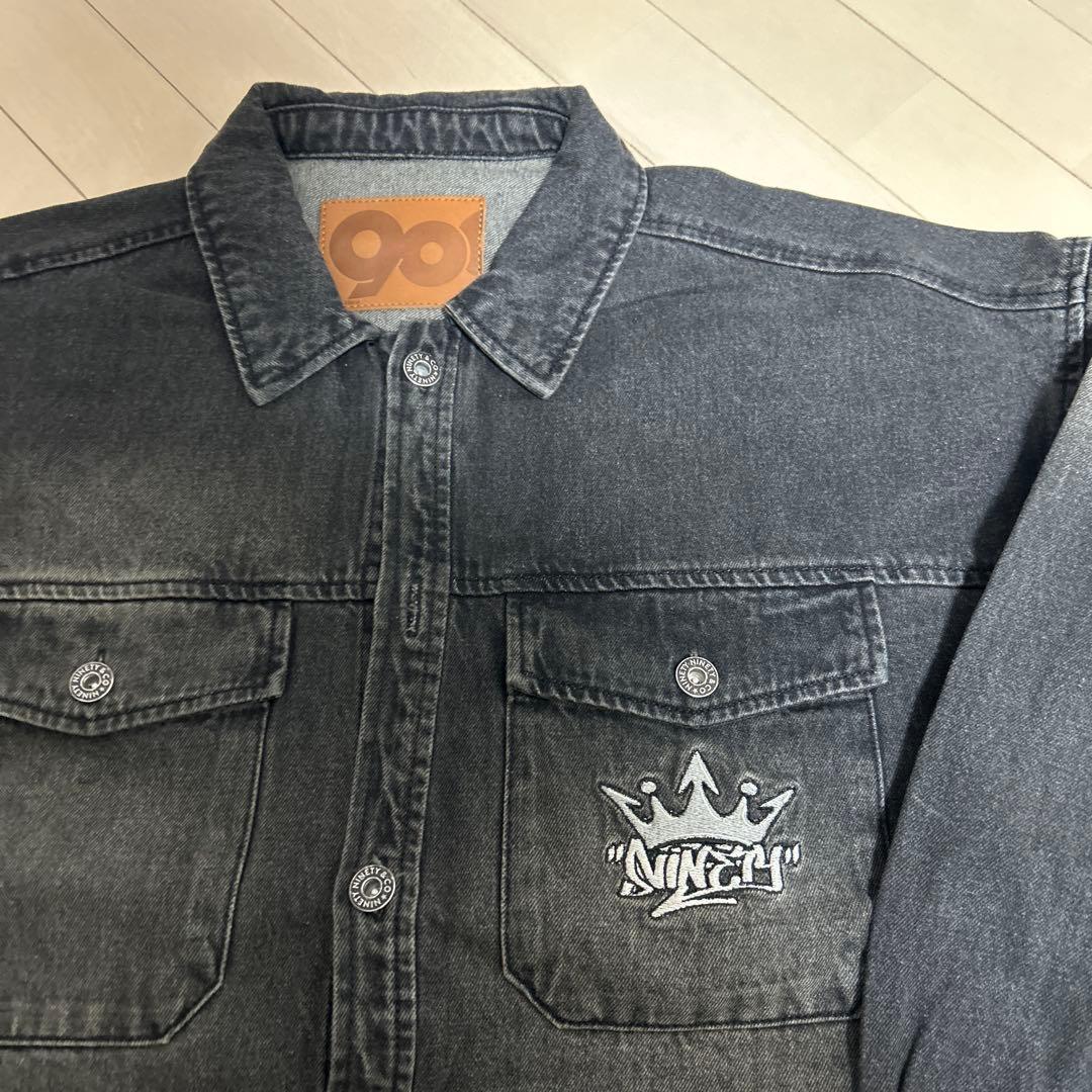 9090デニムセットアップ　BLACK