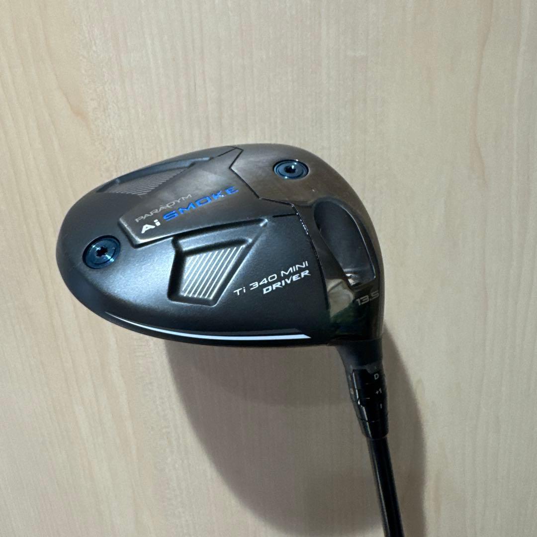 Aiスモーク☆ミニドライバー☆13.5°☆純正シャフト☆ヘッドカバー付
