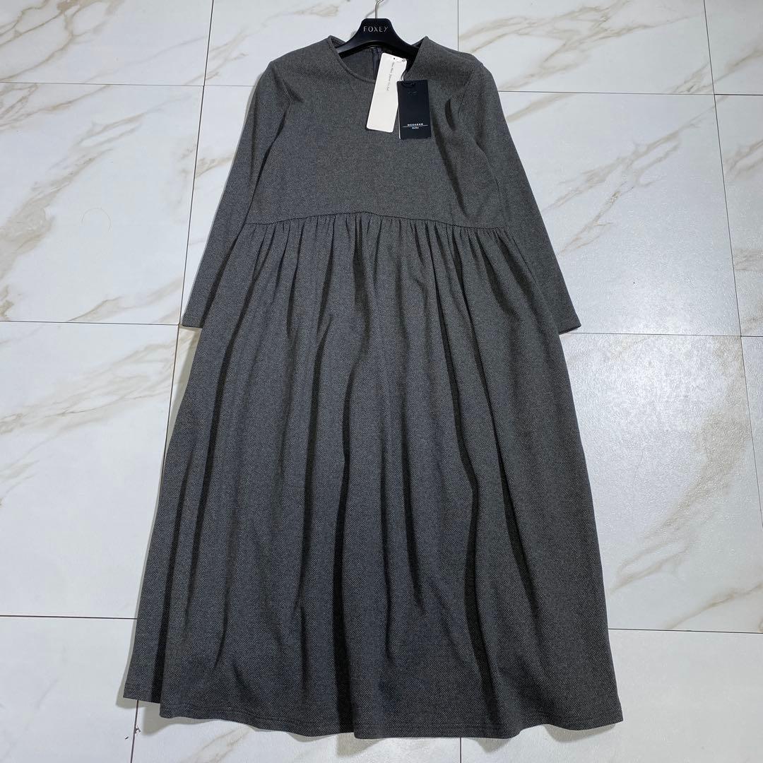 新品♡マックスマーラウィークエンド マイクロワッフル タックロングワンピースM位