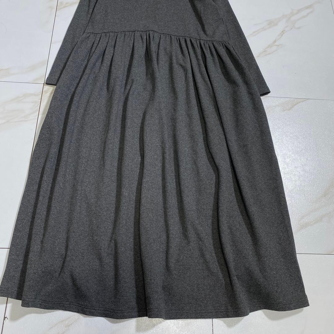 新品♡マックスマーラウィークエンド マイクロワッフル タックロングワンピースM位