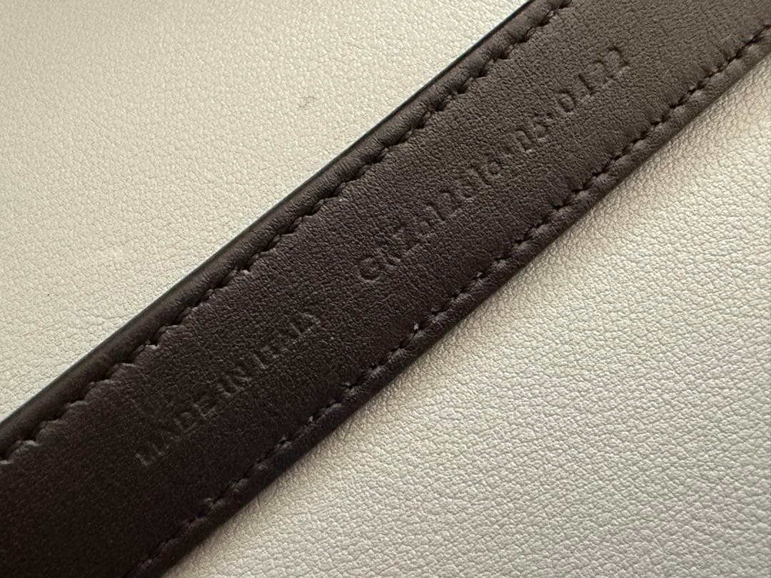 【SAINT LAURENT】サンローラン　ロゴ　ベルト　ブラック