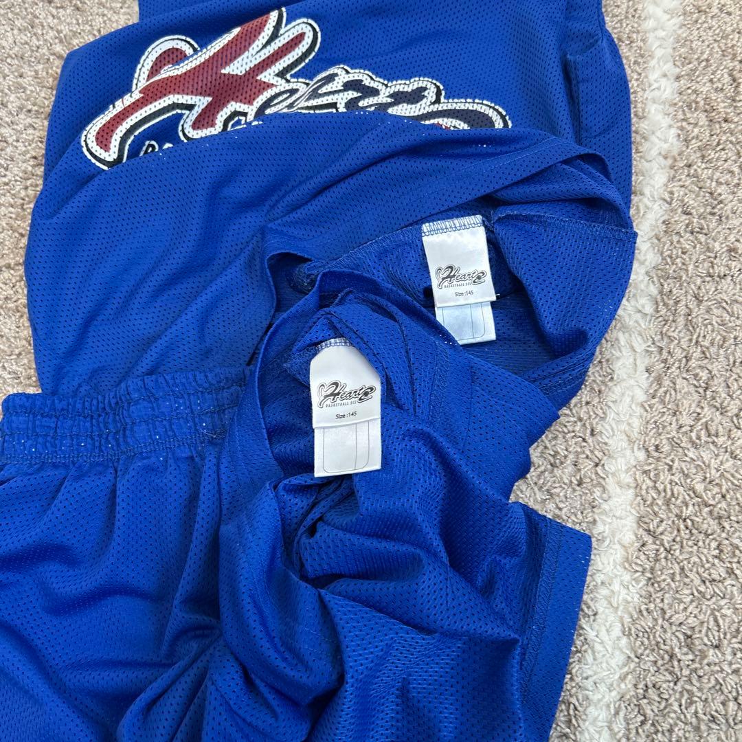 １４５㎝　バスケットボールスクール　ハーツ　ユニフォーム145上下セット