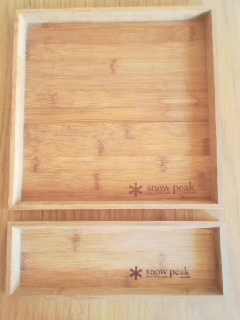 【非売品】スノービーク　竹トレーMサイズとSサイズのセット