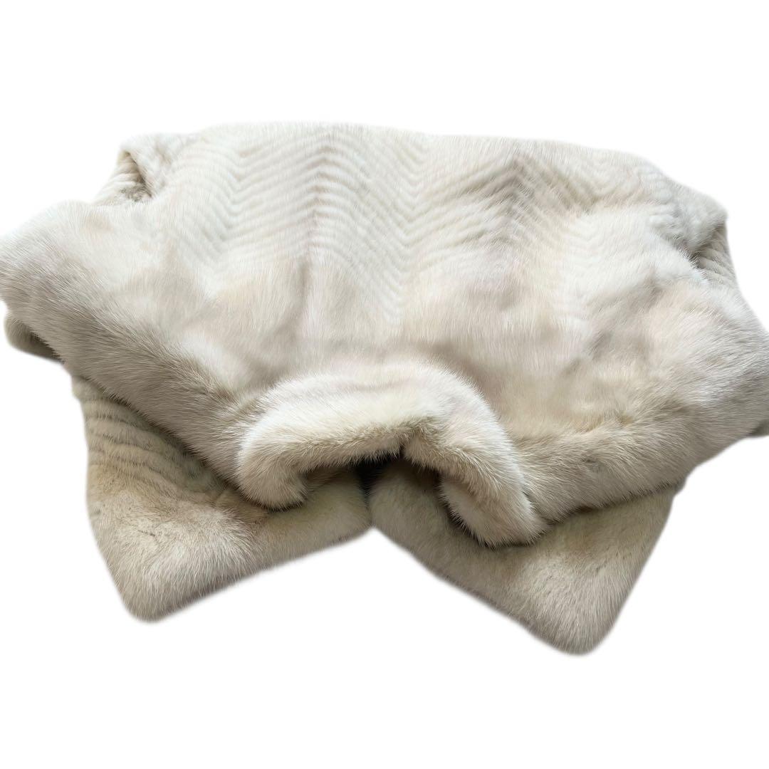 着丈70cm サファイアミンク 毛皮コート ミンク リアルファーコート 本毛皮