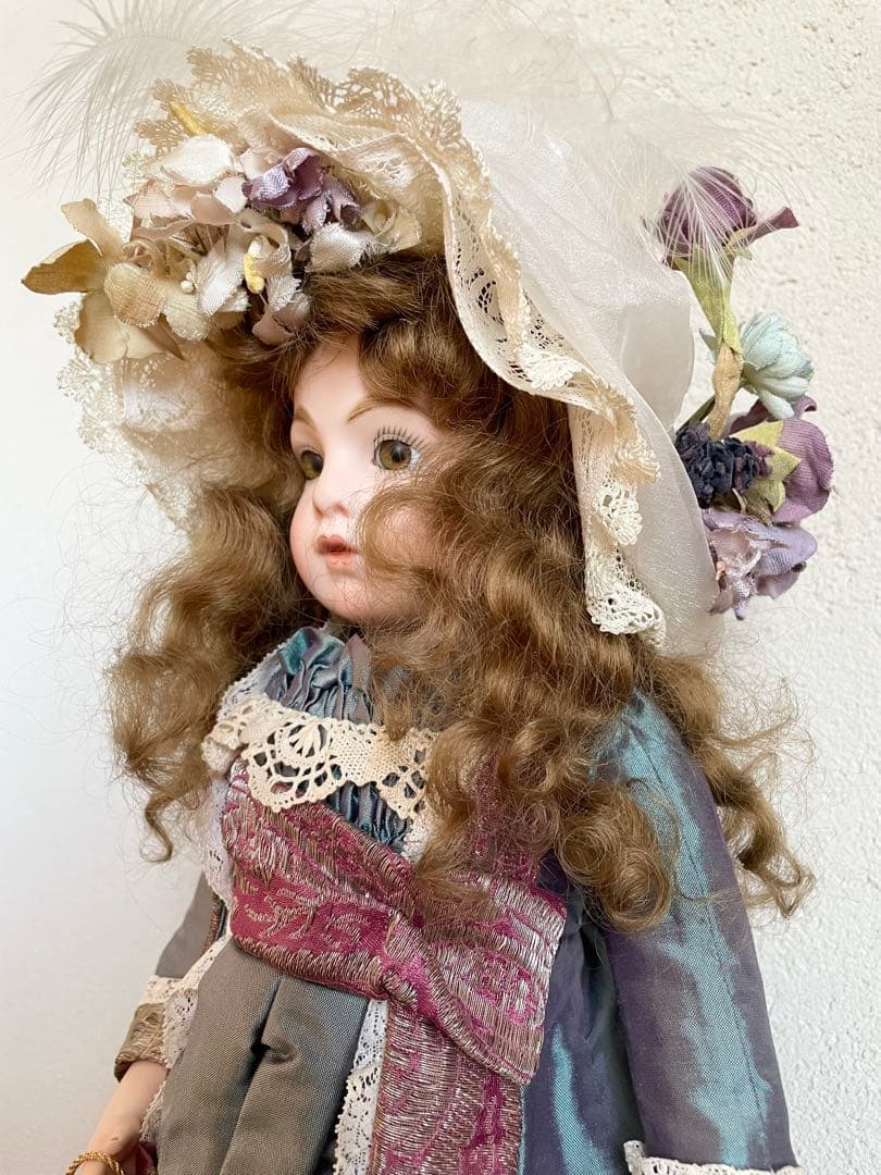 ビスクドール ブリュ リプロ ハンドメイド アンティーク ドレス フランス人形