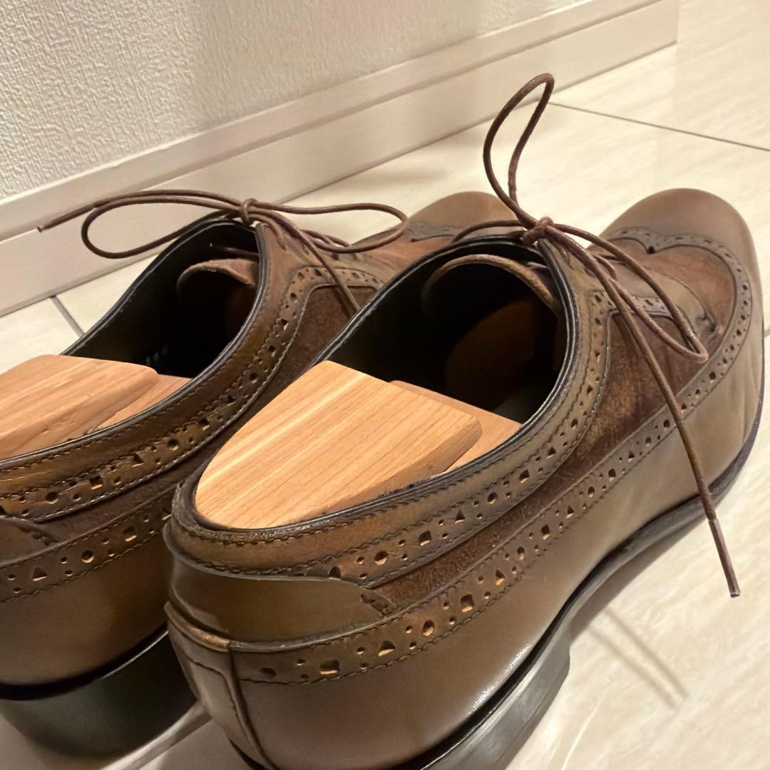 【美品】LANVIN COLLECTION スウェードウィングチップ