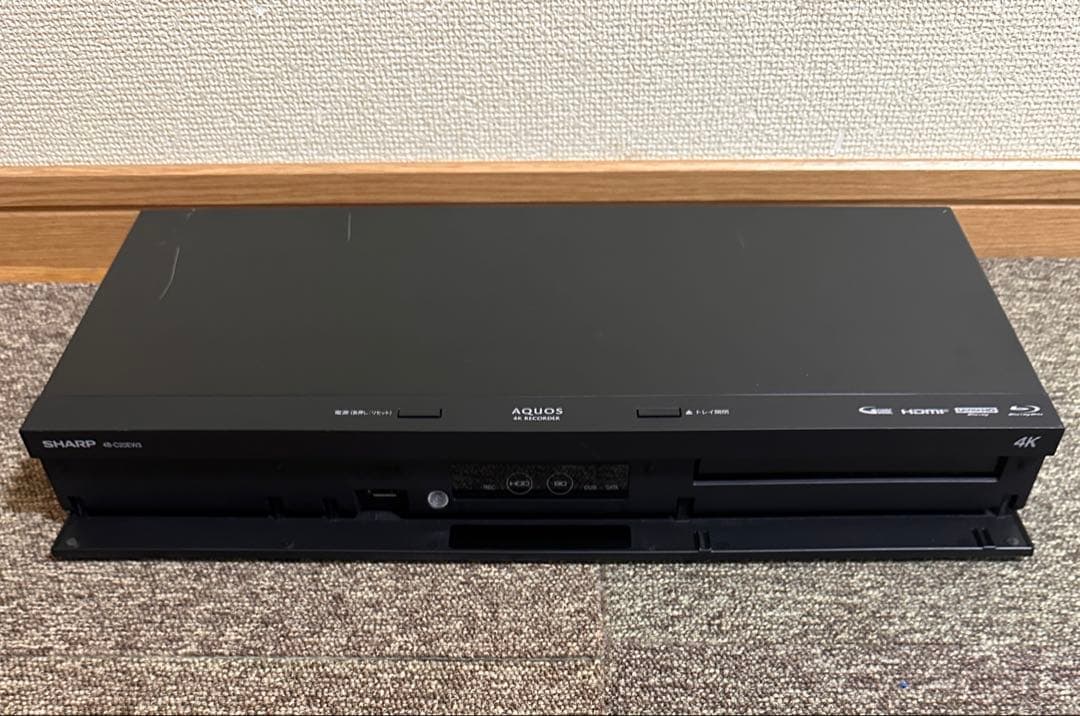 SHARP 4K BluRayレコーダー 2TB 4B-C20EW3