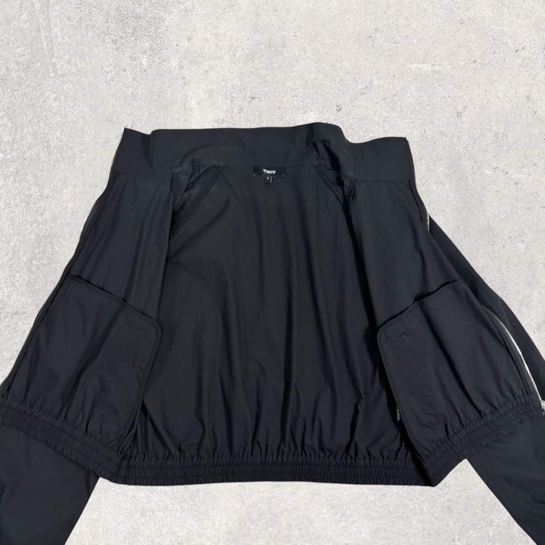 こむぎTheory 23ss アノラック ブルゾン ストレッチローン 黒