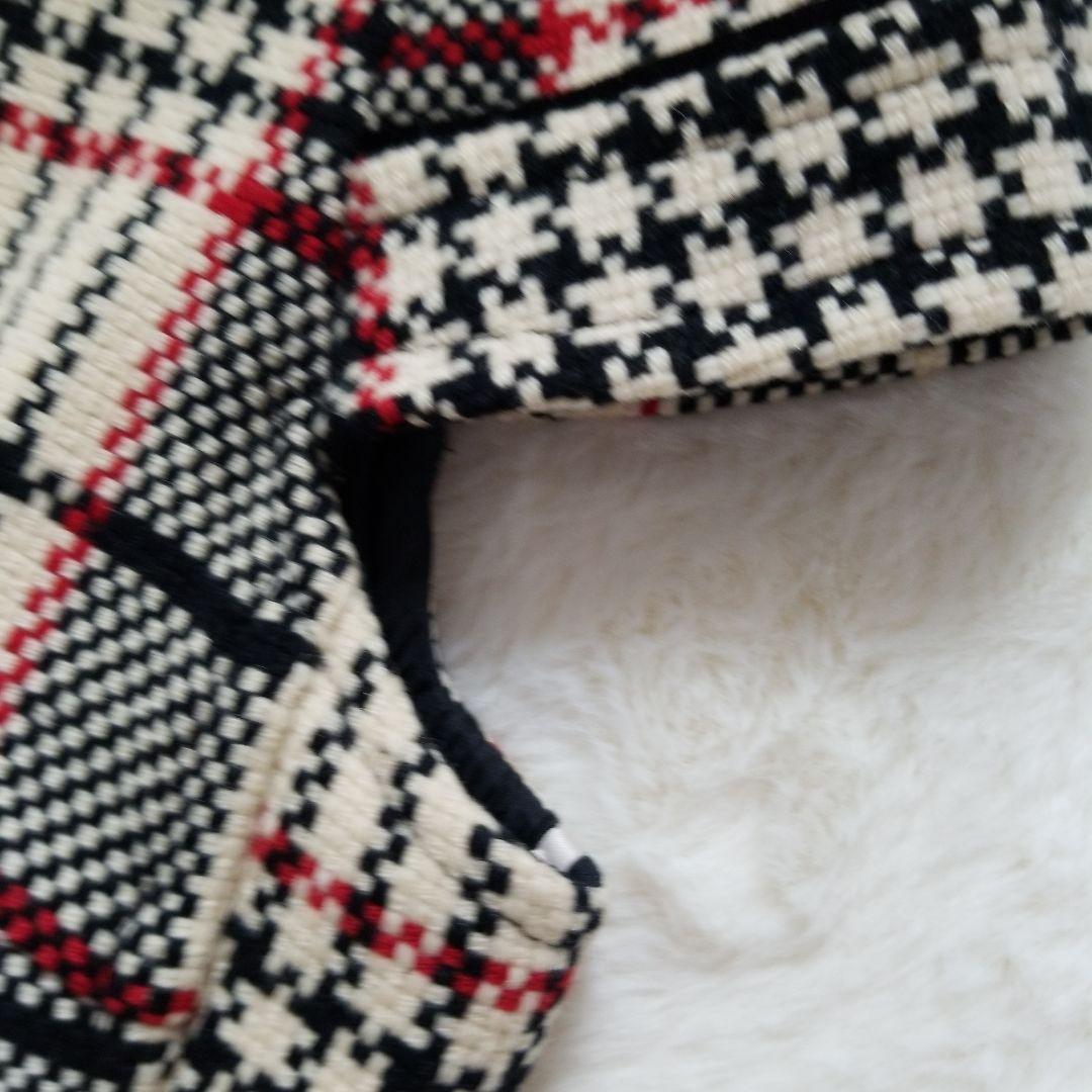 バーバリーブルーレーベル　ツイードワンピース　ミニ　チェック　38　M