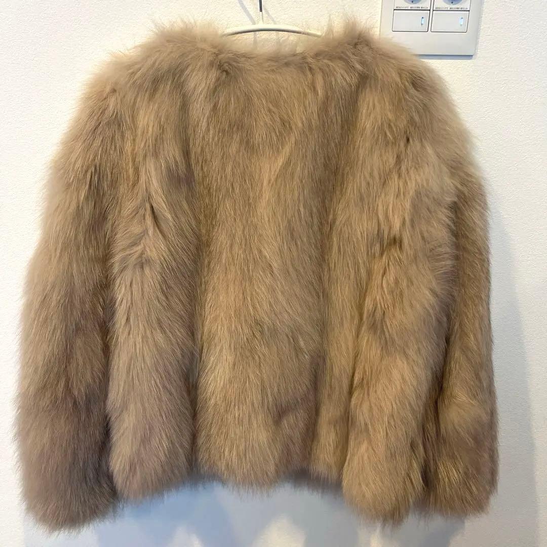 CC STUDIOS ベージュ フォックスファー コート