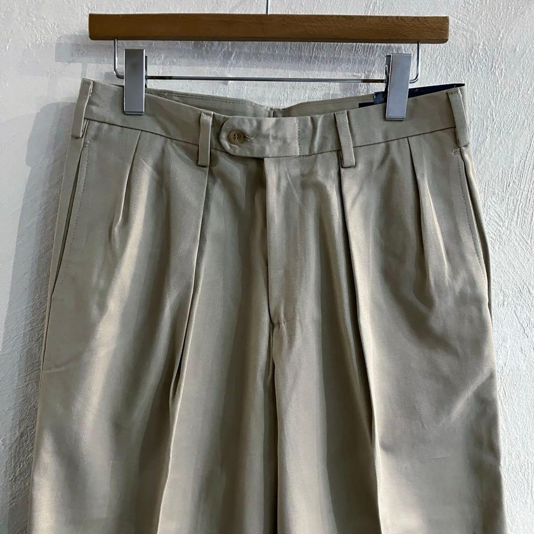 新品 ALL AMERICAN KHAKIS ツープリーツ チノパン 34