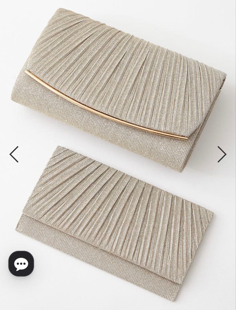 【AIMER】ラメプリーツバッグ＆袱紗セット