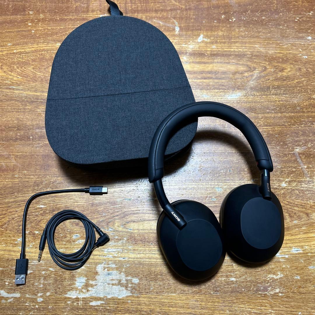 【美品】SONY WH-1000XM5 ブラック（使用頻度低・24年12月購入）