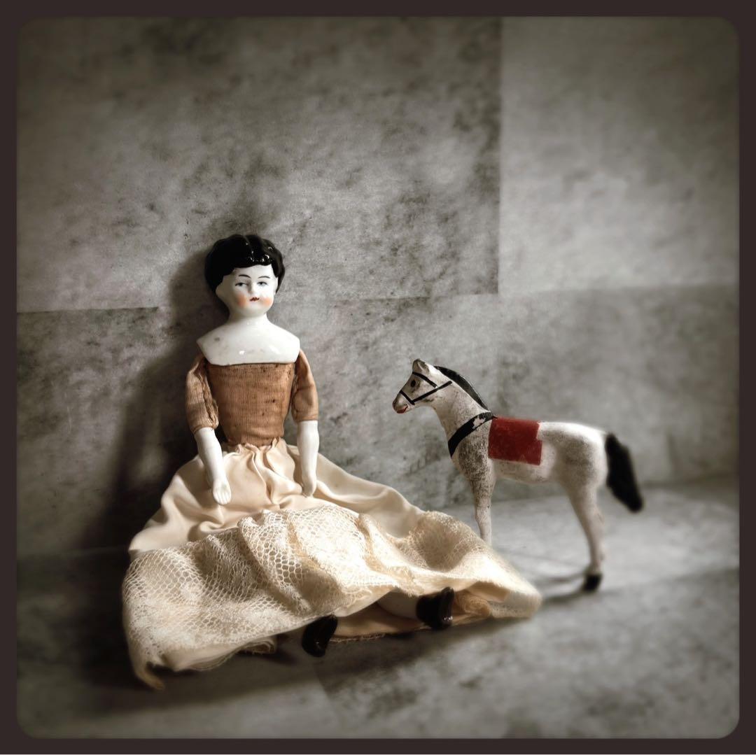 アンティーク チャイナヘッドドール　 ビスクドール