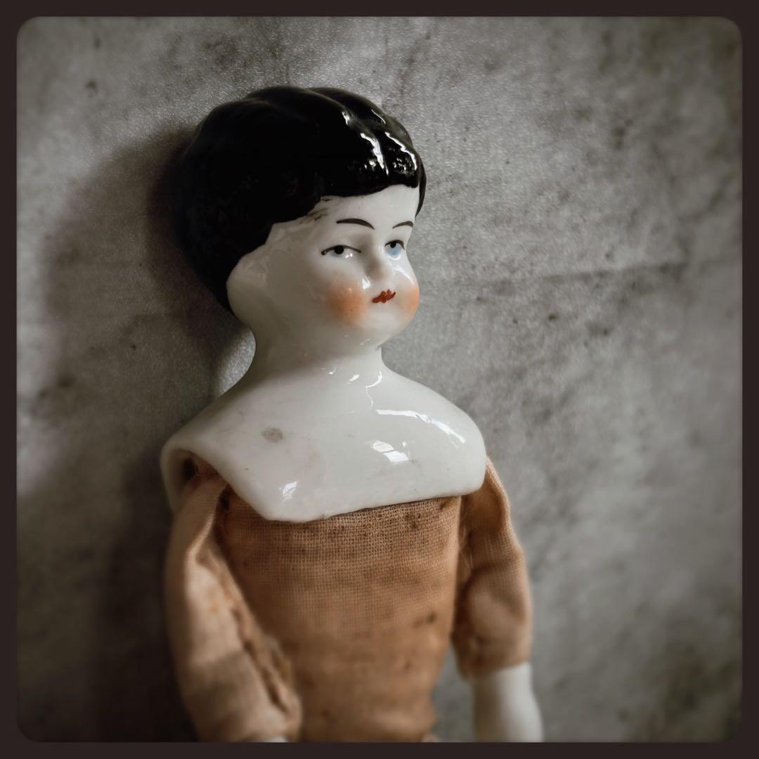 アンティーク チャイナヘッドドール　 ビスクドール