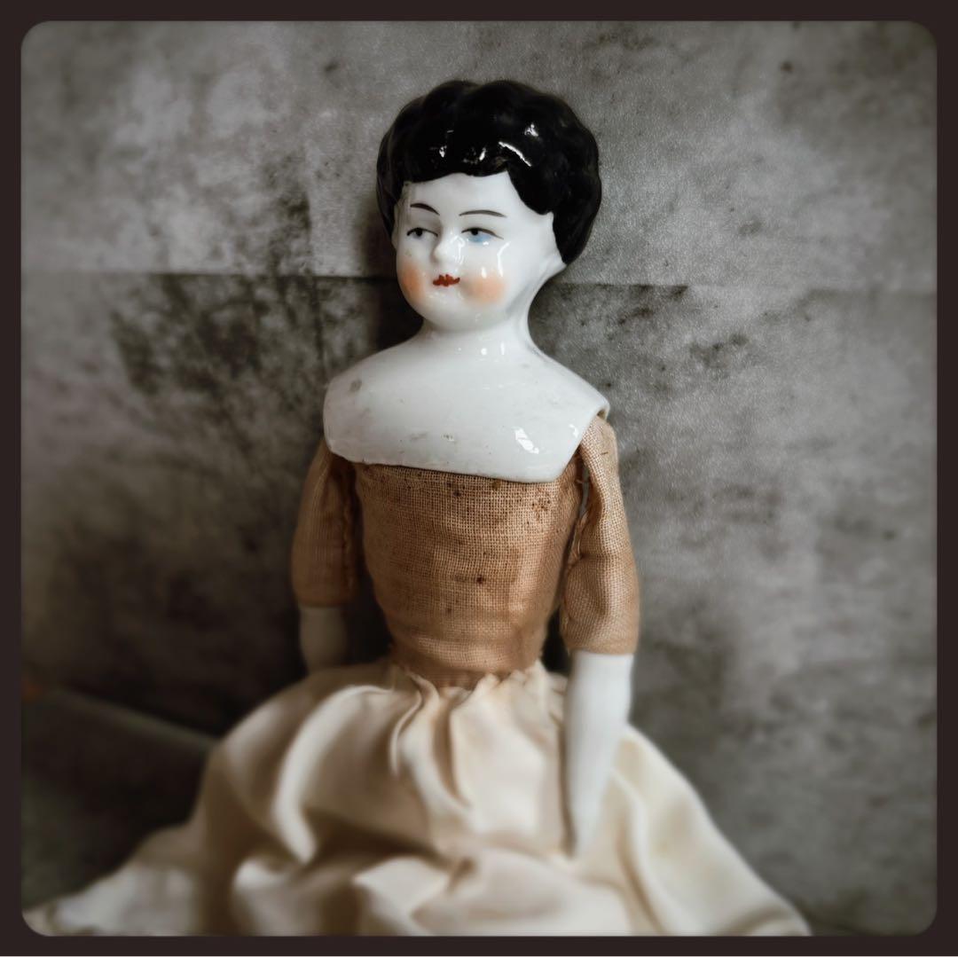 アンティーク チャイナヘッドドール　 ビスクドール