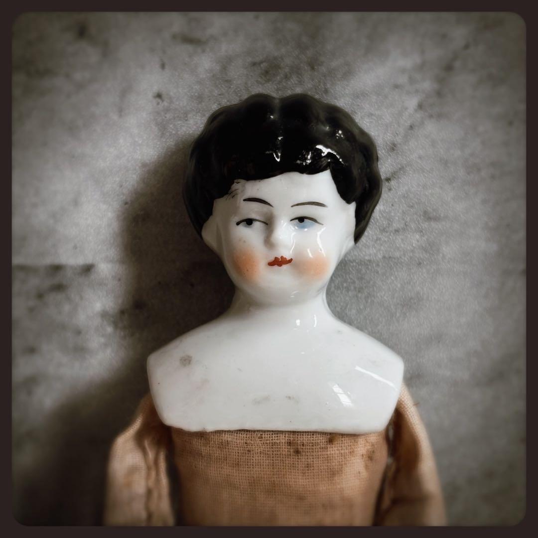 アンティーク チャイナヘッドドール　 ビスクドール