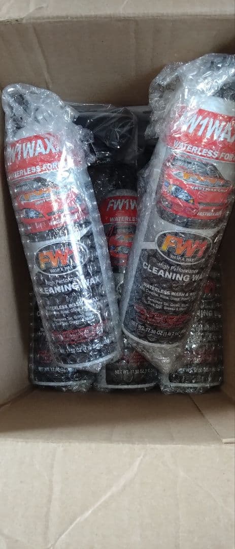 洗車スプレー缶　吹きかけて拭く【FW1】5本セット　ワックス　カー用品　簡単洗車