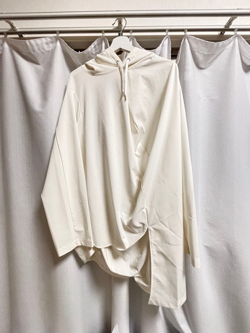 【最終値下】ANREALAGE 2021SS ホワイト フード付き パーカー