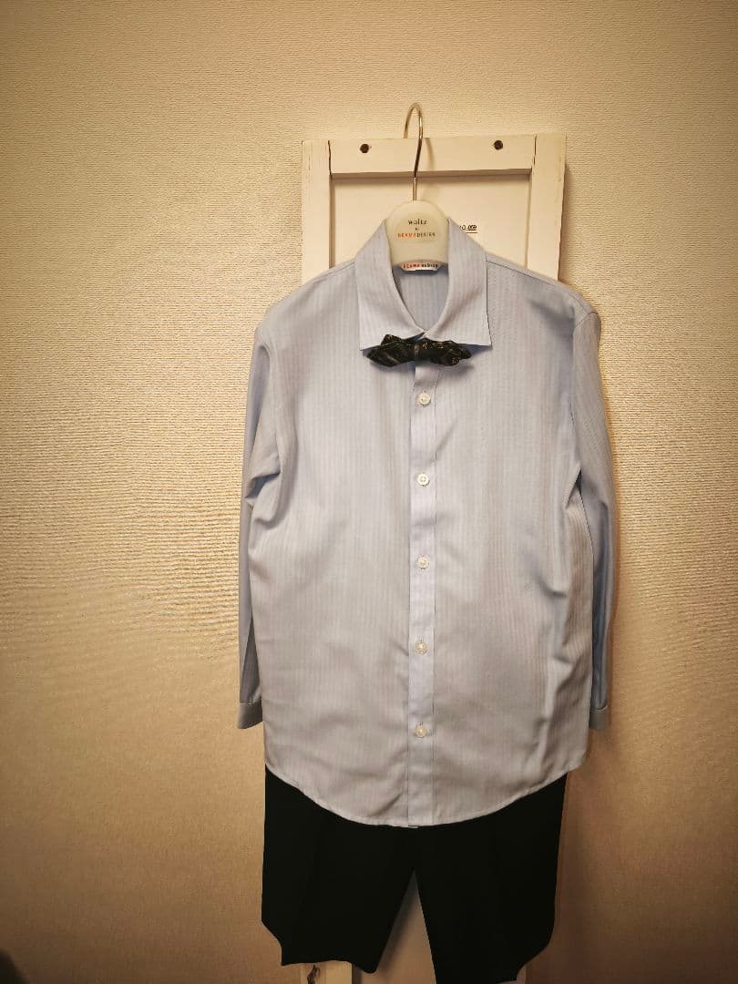 ビームスデザイン130フォーマルスーツ男の子男児蝶ネクタイ付き靴21cm入学式