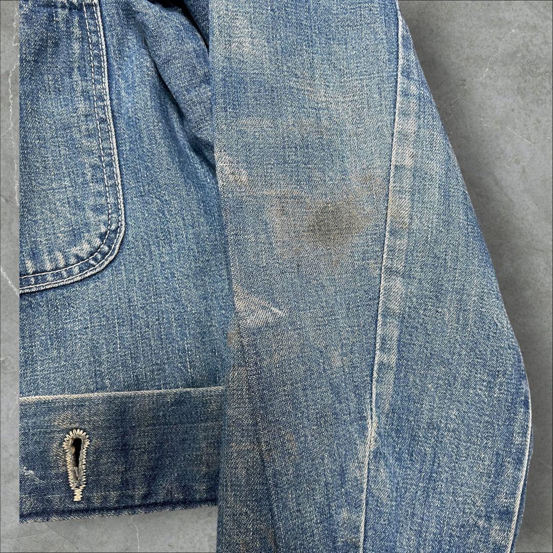 70s ビンテージ ブランケット カバーオール ラングラー 襤褸 希少サイズ