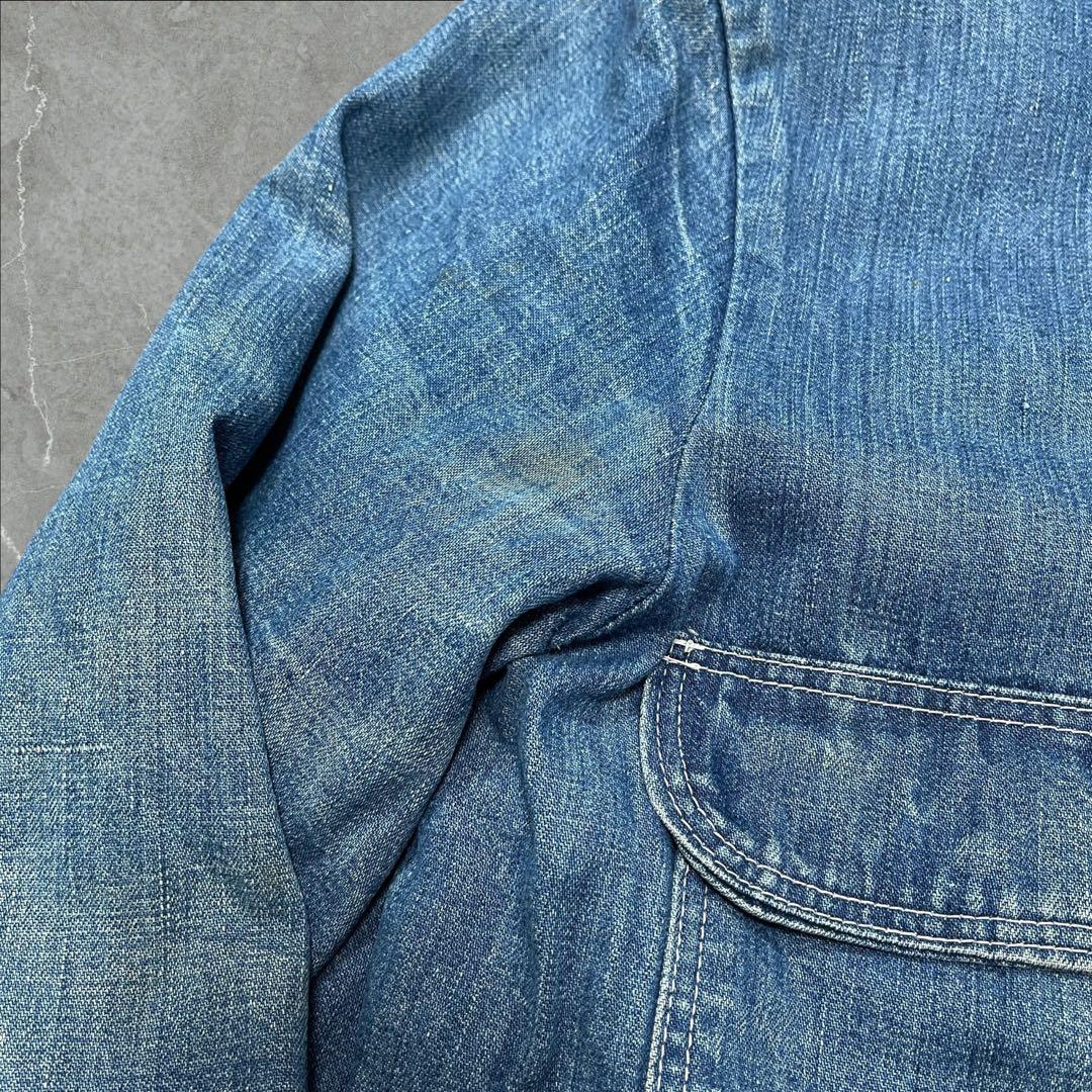 70s ビンテージ ブランケット カバーオール ラングラー 襤褸 希少サイズ