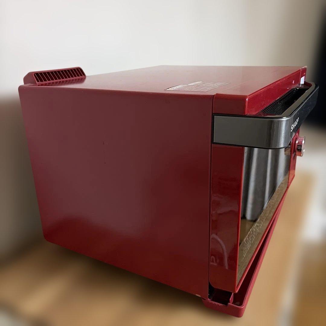 SHARP HEALSIO レッド 電子レンジ・オーブン