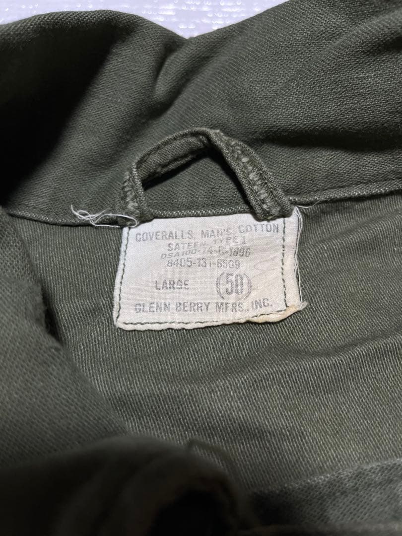 【vintage】アメリカ軍 70's カバーオール オールインワン ミリタリー