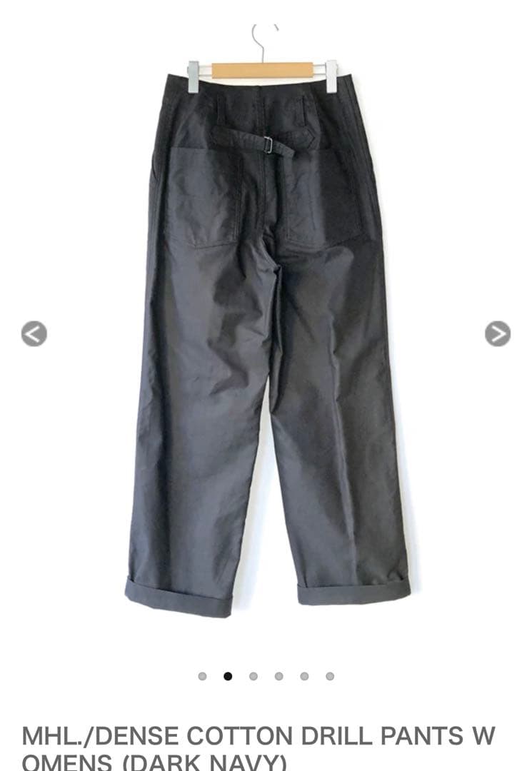 パンツ MHL./DENSE COTTON DRILL PANTS WOMENS
