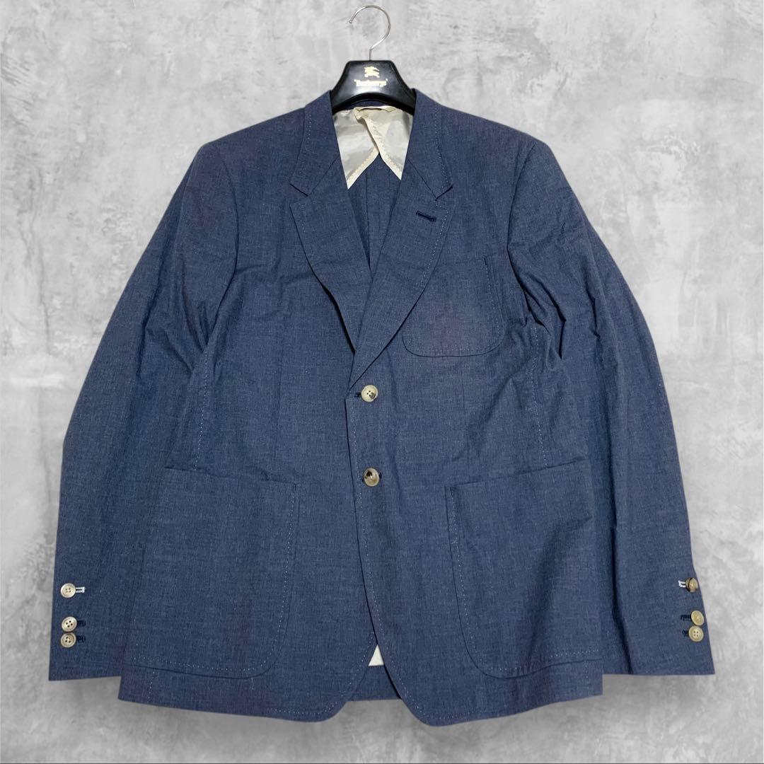 【美品 超希少XLXサイズ】ポールスミスコレクション　テーラードジャケット　青色