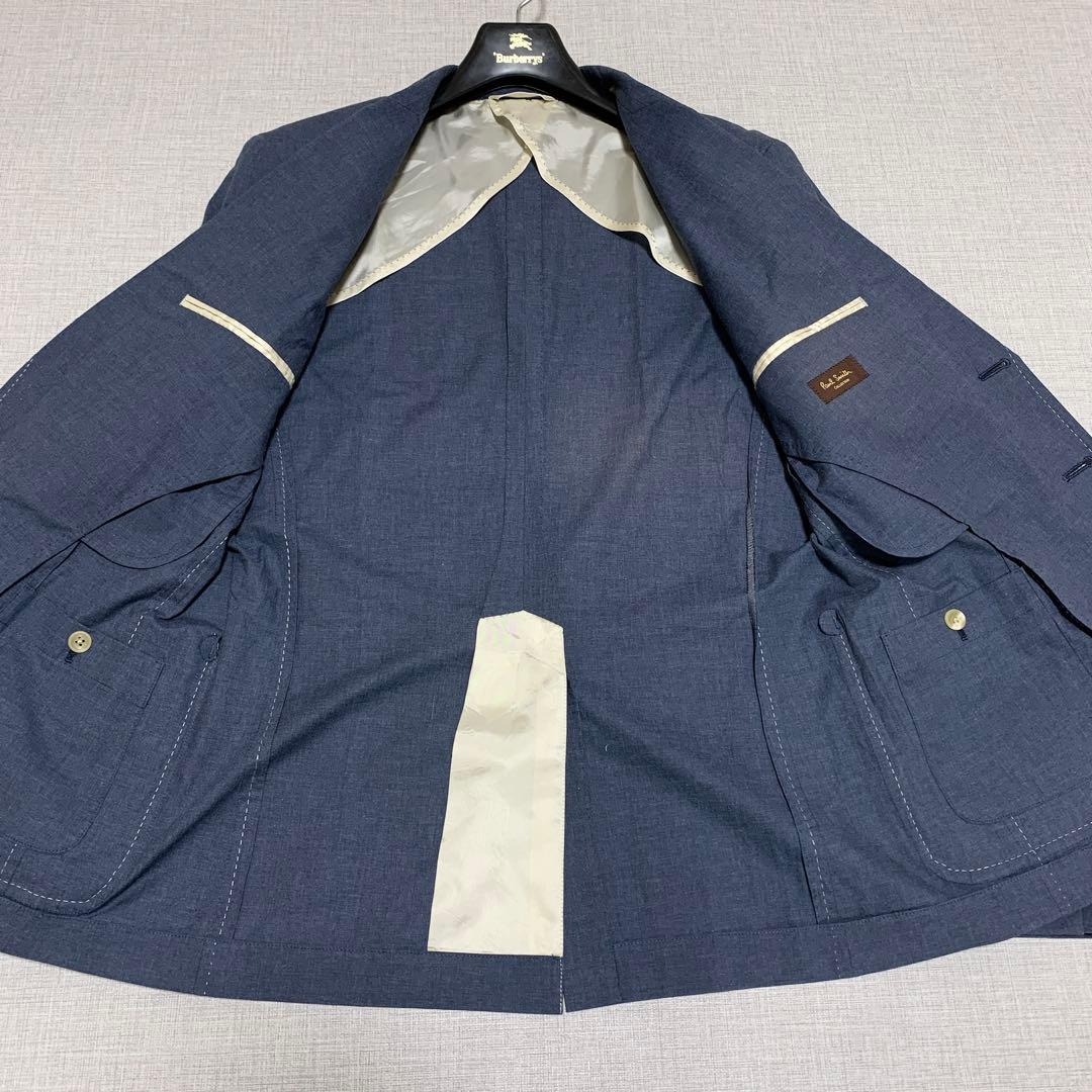 【美品 超希少XLXサイズ】ポールスミスコレクション　テーラードジャケット　青色