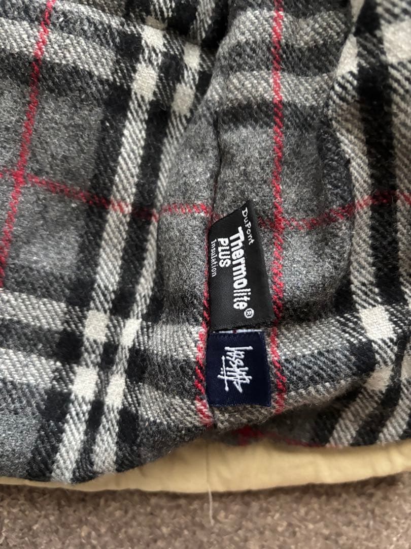 STUSSY 裏地チェック モッズコート Burberry サーモライト
