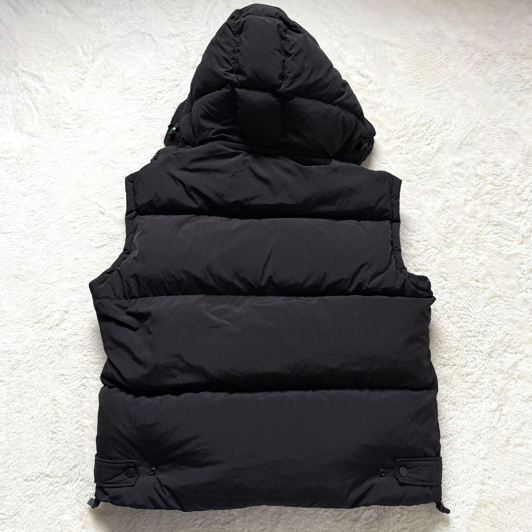 【美品】DIESEL ディーゼル ダウンベスト フード ブラック XL メンズ