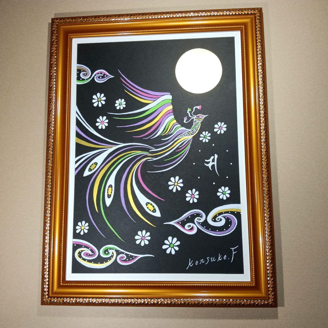 風水開運絵画★『天女の鳳凰』★