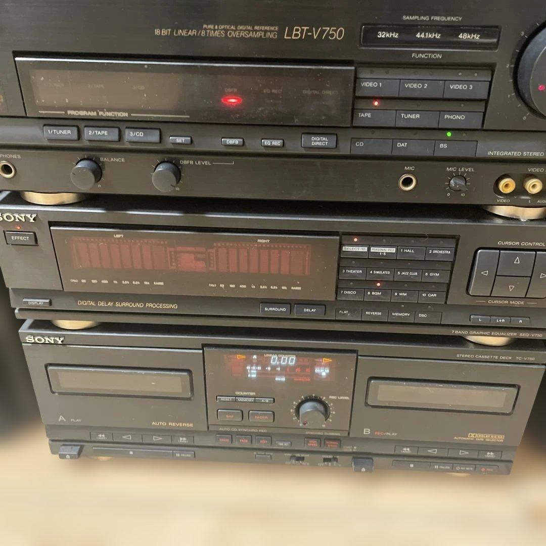 【直接取引手渡し限定】東京都豊島区　ジャンクSONY コンポ LBT-V750