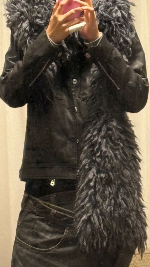 JUNYA WATANABE コムデギャルソン　シャギー　ファー　ストール