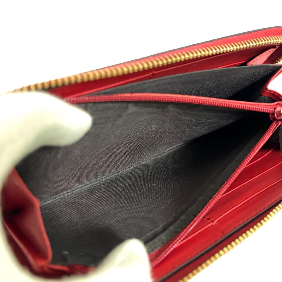 グッチ GGスプリーム ハート スネーク ラウンドファスナー長財布 456863