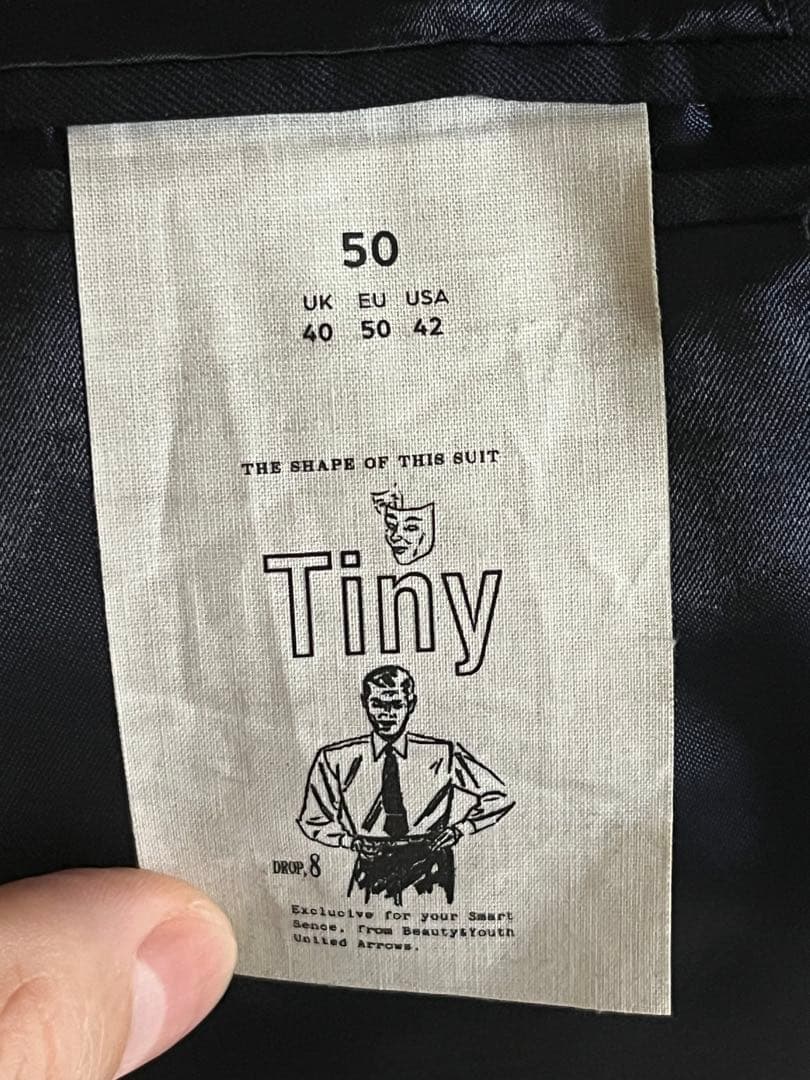 【定価44000円/サイズ50】UNITED ARROWS ネイビーセットアップ