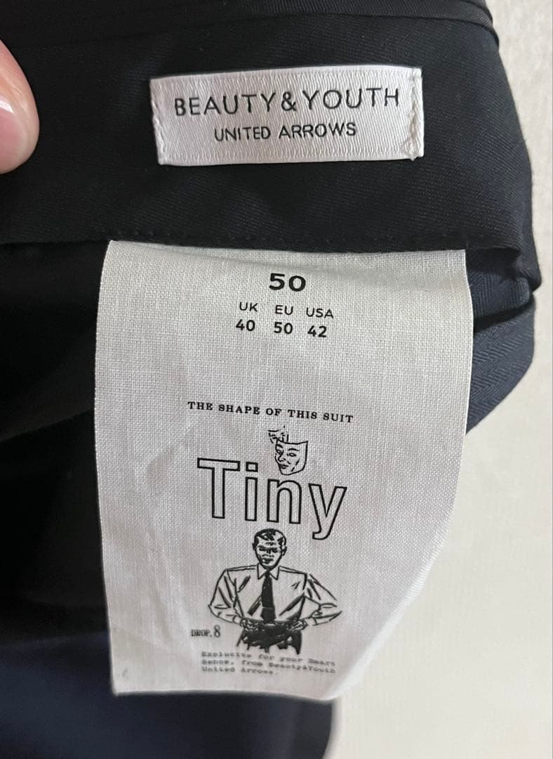 【定価44000円/サイズ50】UNITED ARROWS ネイビーセットアップ