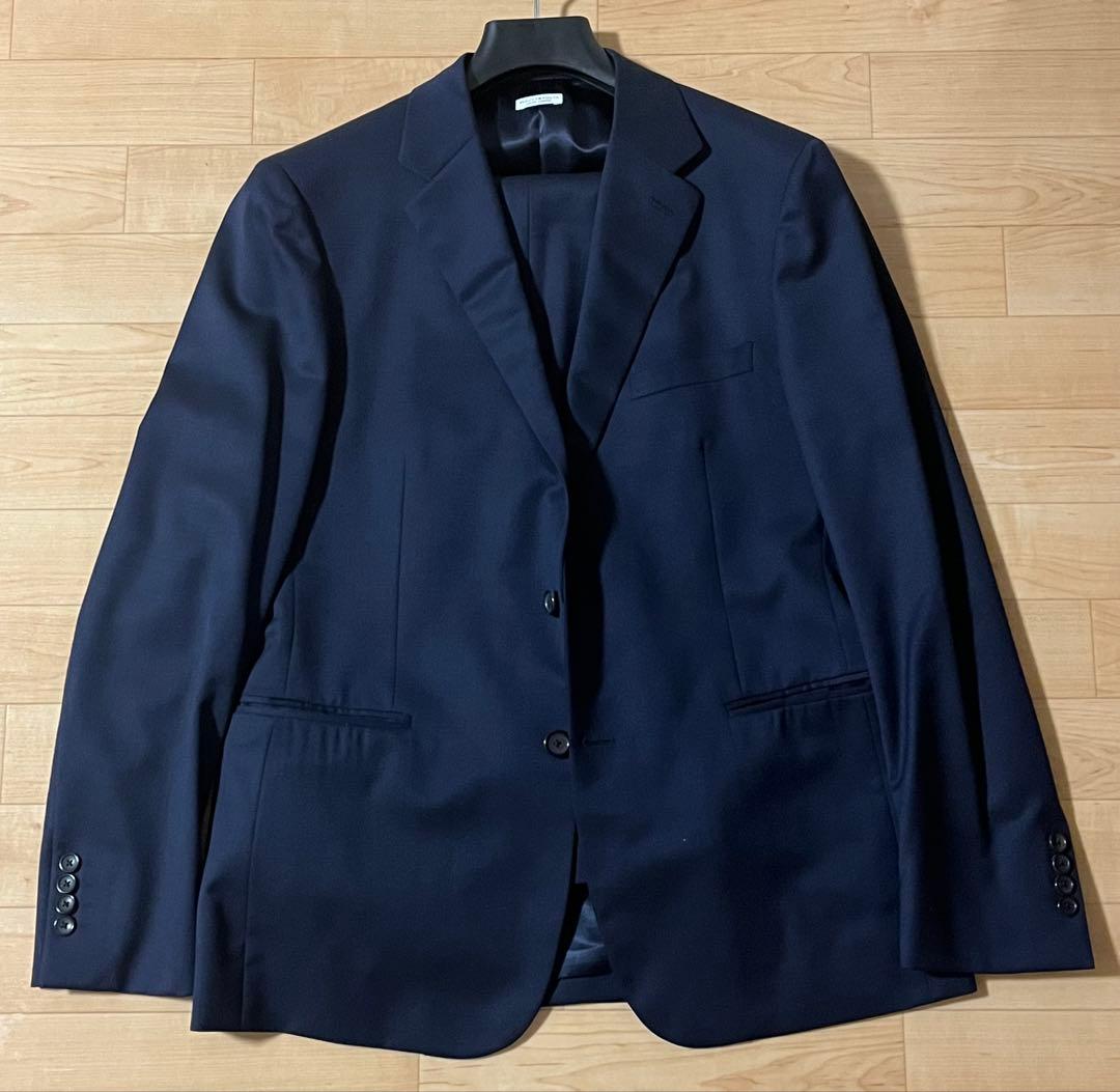 【定価44000円/サイズ50】UNITED ARROWS ネイビーセットアップ