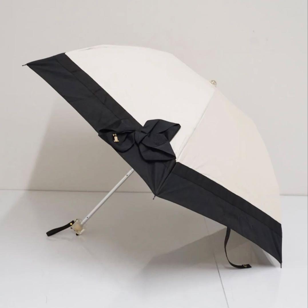 リボン付き晴雨兼用折りたたみ傘