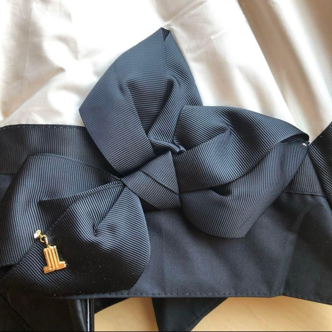 リボン付き晴雨兼用折りたたみ傘