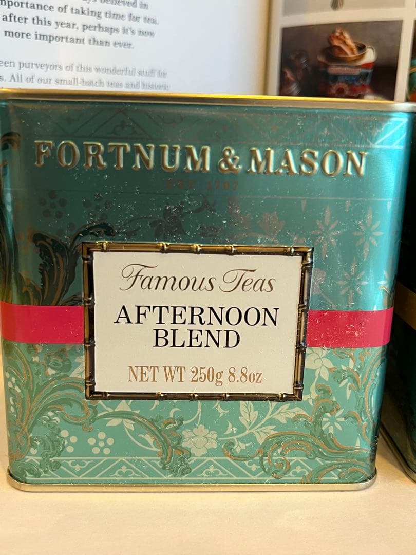フォートナム＆メイソン250ｇ缶「アフタヌーン・ブレンド」＆「ブレックファスト